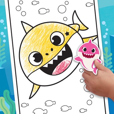 Crayola Baby Shark Coloring Book, 96 Pages, 8/Bundle (BIN042642-8)