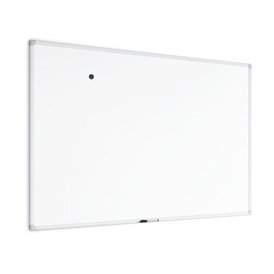 U Brands Magnetic Porcelain Dry-Erase Whiteboard, Aluminum Frame, 6' x 4' (4901U00-01)