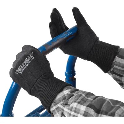 Global Industrial Cotton Jersey Gloves, Brown, Ladies', 12 Pairs (708356S)