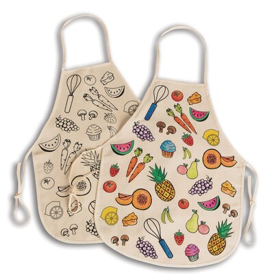 S&S Velvet Art Kid's Apron, 6/Pack (PS1461)