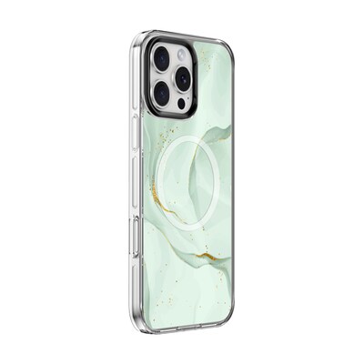 SaharaCase Inspire MagSafe Phone Case for iPhone 16 Pro Max, Shock Absorbing, Marble (CP00698)