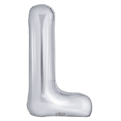 Party City (Air-Filled) 16 L Foil Balloon, Silver, 2/Pack (AM60050276-18)