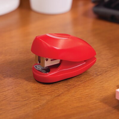 Swingline Tot Mini Stapler, 12-Sheet Capacity, Staples Included, Rio Red (S7048212)