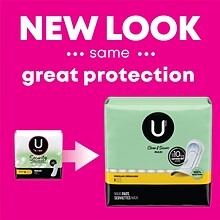 U by Kotex Security Regular Maxi Pad, Unscented, 48/Pack (47240)