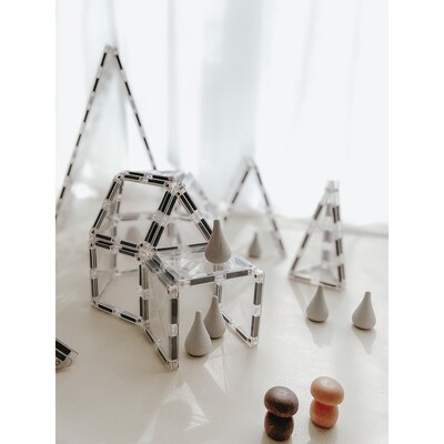 Connetix Magnetic Tiles Clear Starter Pack, 34 Pieces (CNTC00034ST)