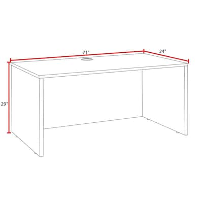 Regency Legacy 71 Credenza Shell, Neo Walnut (LDS7124NW)