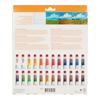 Talens Art Creation Oil Paint, Assorted Colors, 12mL, 24/Set (TLN9020124M)