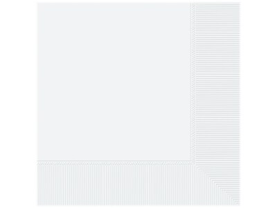 Amscan Party Luncheon Napkin, Frosty White, 100/Set, 4 Sets/Pack (610011.08)