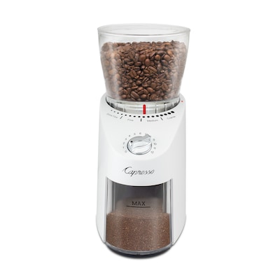 Capresso Infinity Plus Burr Coffee Grinder, White (570.02)