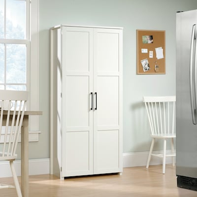 Sauder HomePlus 69H Storage Cabinet with 4 Shelves, White (424001)