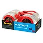 Scotch® Heavy Duty Shipping Packing Tape with Dispensers, 1.88" x 54.6 yds., Clear, 4 Rolls (3850-4RD)