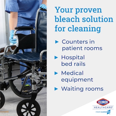 Clorox Healthcare Disinfecting Wipes, 110 Wipes/Container, 2/Carton (30358CT)