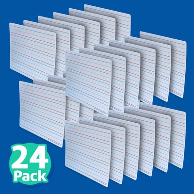 Flipside Double Sided Dry-Erase Mobile Whiteboard, 9" x 12", 24/Pack (FLP20134)
