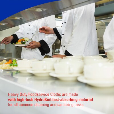WypAll CriticalClean Foodservice Cloths, 12.5" x 23.5", White, 100 Sheets/Box (51631)