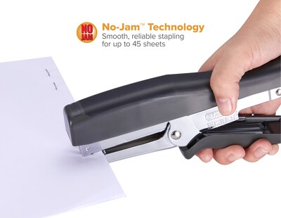 Bostitch B8 Xtreme Heavy Duty Reduced-Effort Handheld Stapling Pliers, 45-Sheet Capacity, Black (BOSB8HDP)