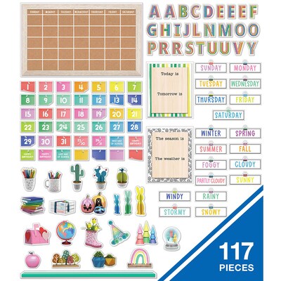 Happily Ever Elementary Creatively Inspired Calendar Bulletin Board Set, 2 Sets/Bundle (CD-110579-2)