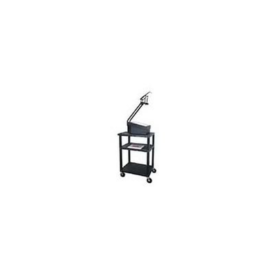 H. Wilson® 34H Audio/Visual Cart; Black