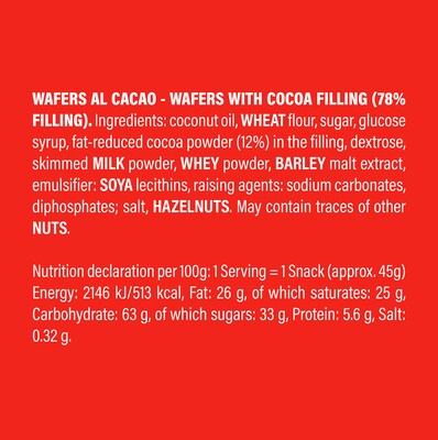 Balconi Cocoa Wafers, 100/Pack (600-04191)