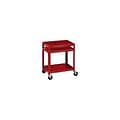 H. Wilson® Extra-Strong Colored Metal Utility Carts; Red