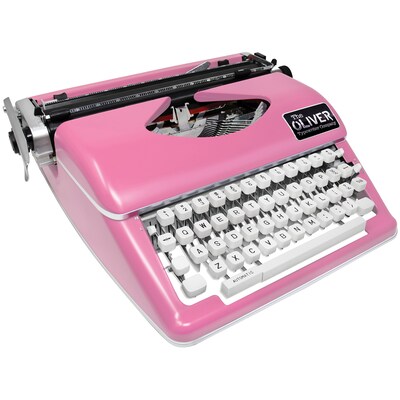 The Oliver Typewriter Company Timeless Manual Typewriter, Pink (OTTE-1639)