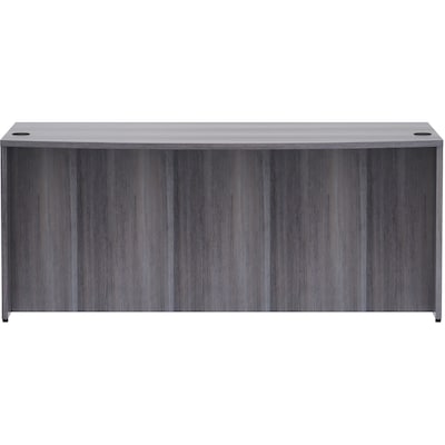 Lorell Essentials Series 72" W Bowfront Desk Shell, Gray (LLR69591)