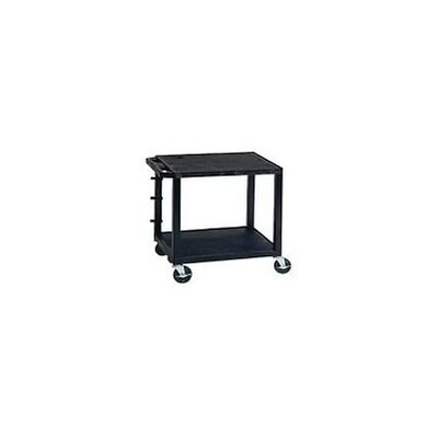 H. Wilson® 26H Tuffy Plastic Utility Carts; Black