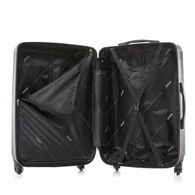 DUKAP Discovery 29.52" Hardside Suitcase, 4-Wheeled Spinner, TSA Checkpoint Friendly, Black (DKDIS00L-BLK)