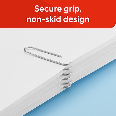 Staples Standard Paper Clips, Silver, 100 Clips/Pack, 10 Packs (A7026599A/50452)