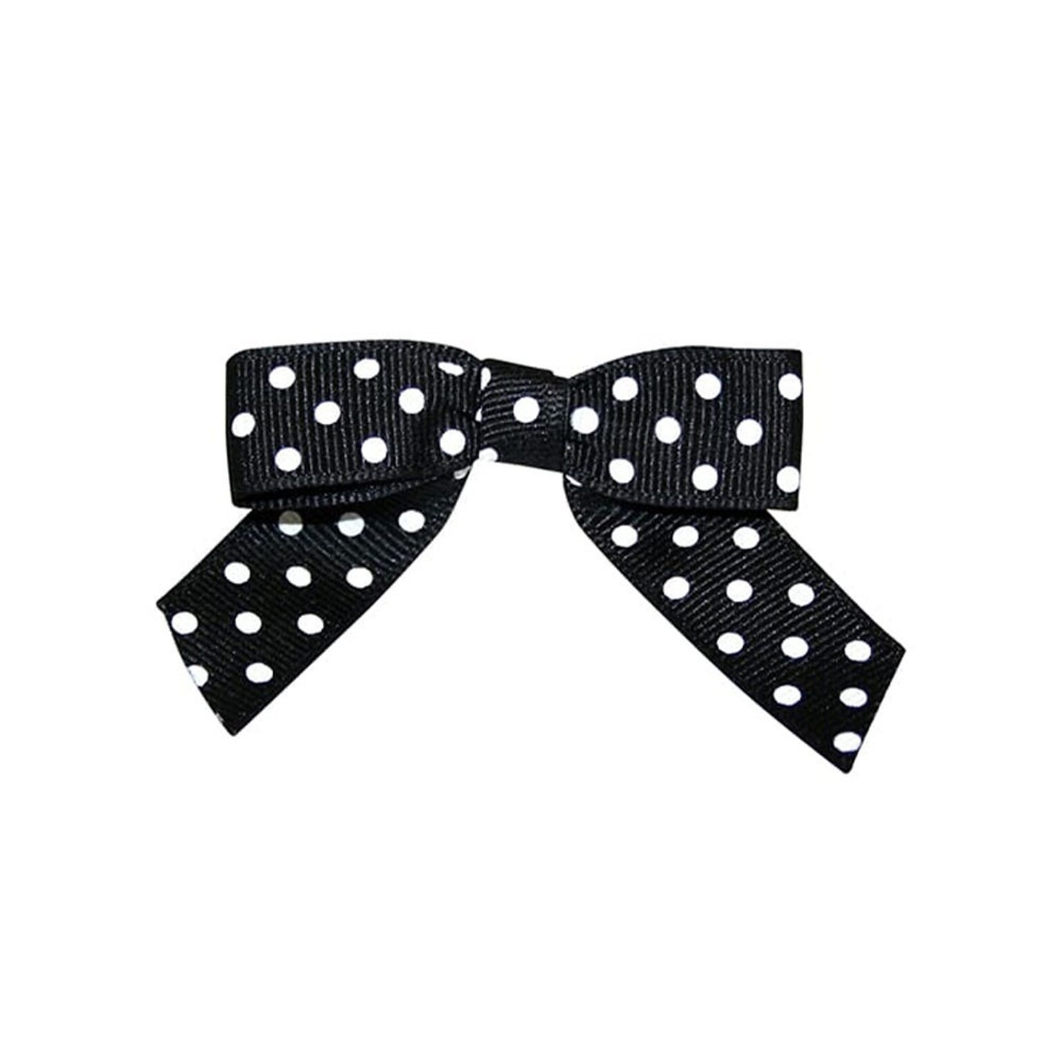 JAM Paper Grosgrain Bows, Black/White, 100/Pack (52640349340)