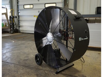 TPI PBX Series 48" Industrial Portable Floor Fan, 1-Speed, Black (08211602)