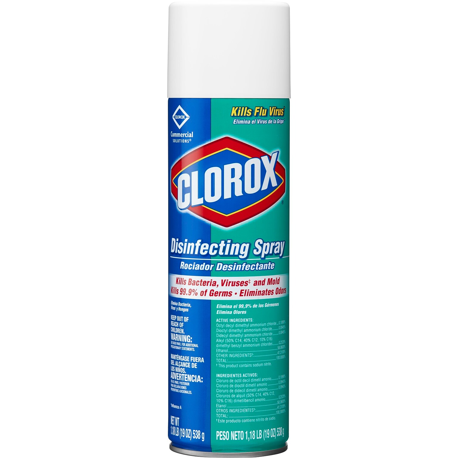 Clorox Commercial Solutions Disinfecting Cleaner - 19 Ounce Spray Can (38504)