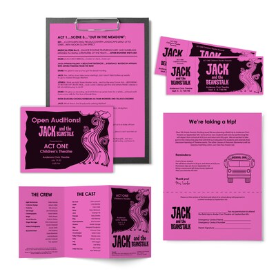 Astrobrights 24 lb. Cardstock Paper, 8.5" x 11", Outrageous Orchid, 500 Sheets/Ream, 10 Reams/Carton (21946CT)
