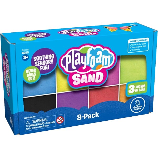 Educational Insights Playfoam Pluffle Sensory Station with 2 Colors of  Playfoam Pluffle for Sensory Bins, Ages 3+