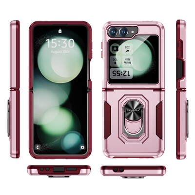 SaharaCase Raider Phone Case for Samsung Galaxy Z Flip6, Shock Absorbing, Desert Rose (CP00591)