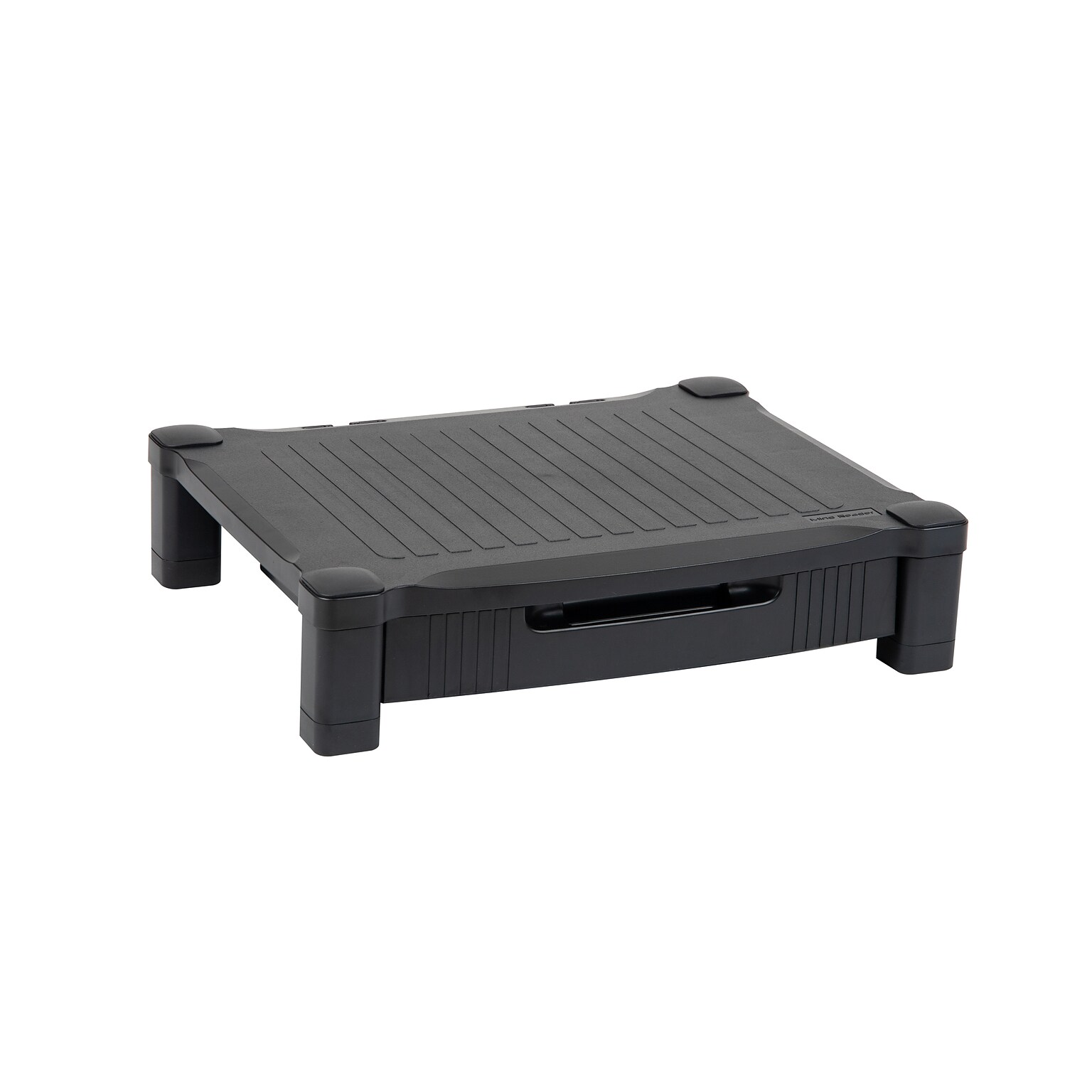 Mind Reader Monitor Stand Riser with Drawer Storage, Black (DRPLMONST-BLK)