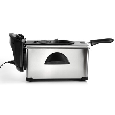 MegaChef 3 Liter Electric Deep Fryer, Black (935121818M)