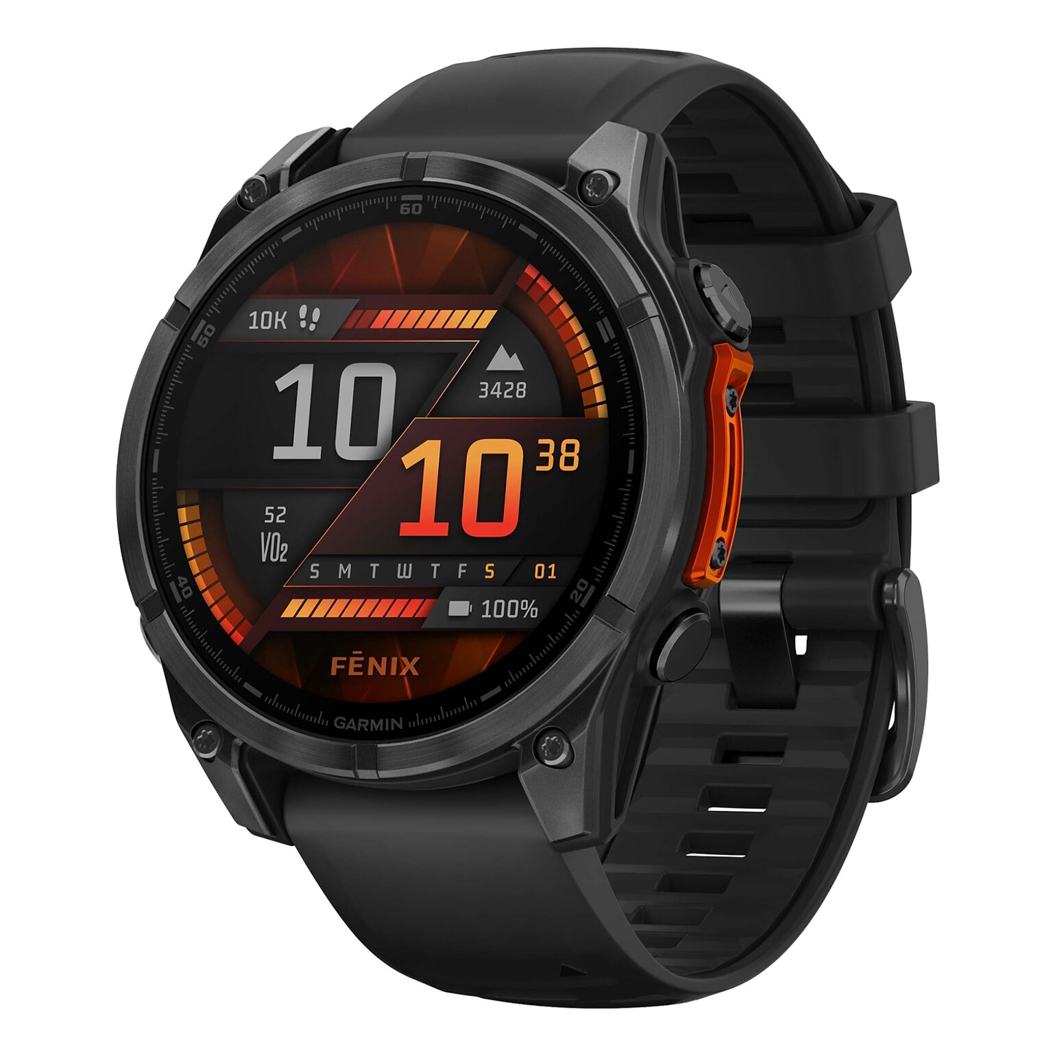 Garmin fenix 8 AMOLED Multisport GPS Smartwatch, Slate Gray & Black, 47mm (GRM0290400)