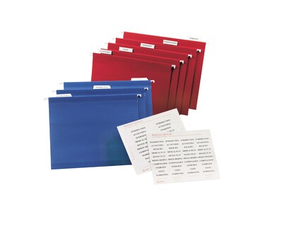 Avery Hanging File Folder Tab Inserts, 5-Tab, White, 100/Pack (11136)