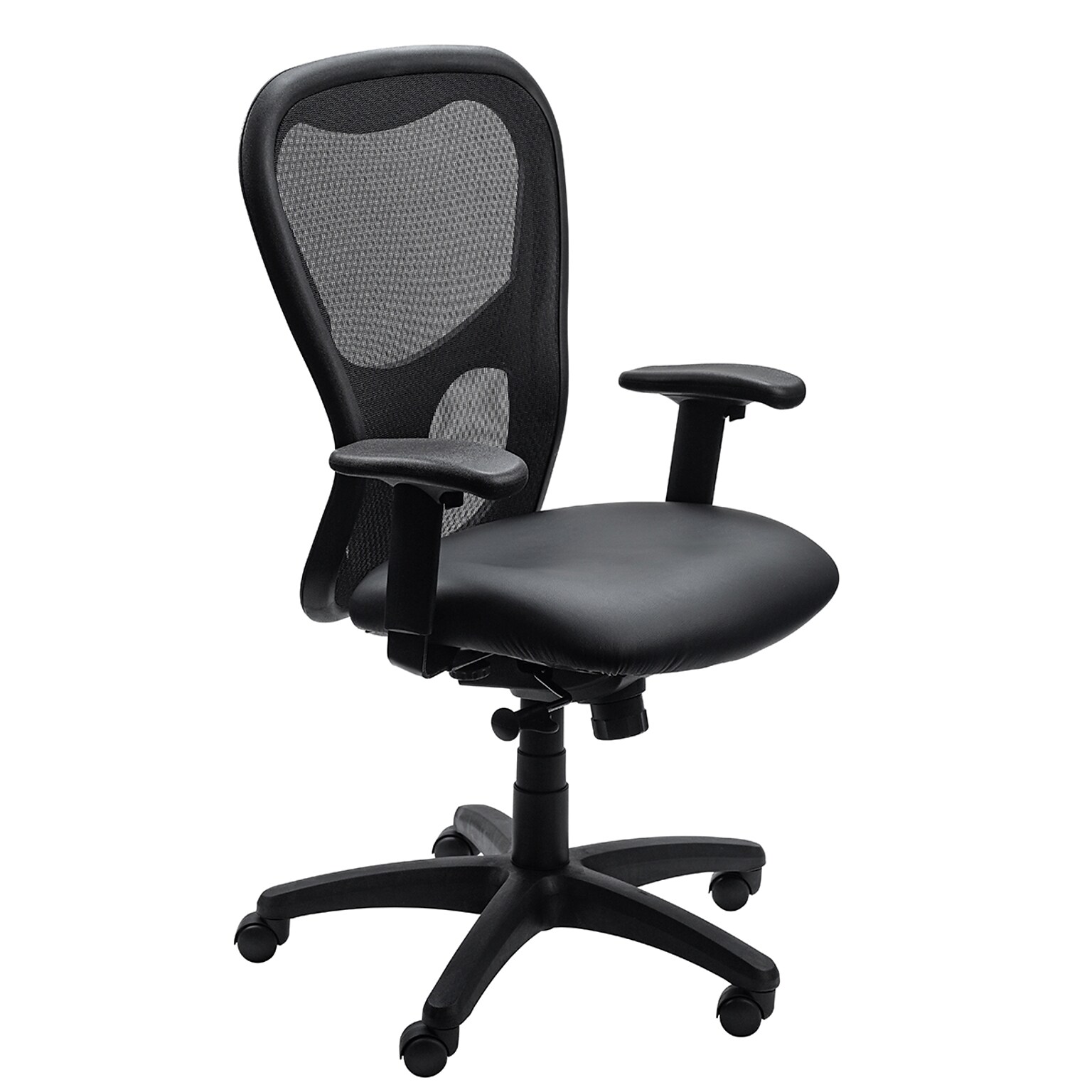 Tempur-Pedic Ergonomic Vinyl Swivel Manager Chair, Black (TP9000-DBLKV)