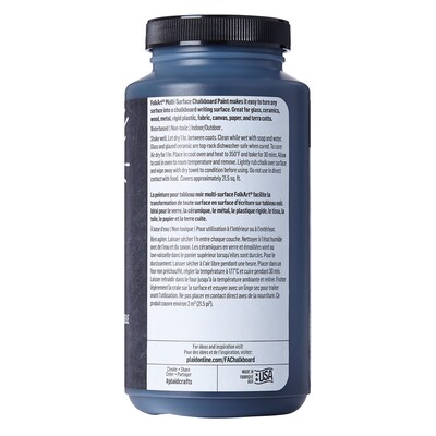 FolkArt Chalkboard Paint, 16oz., Black, 2/Pack (FLK2725-2)