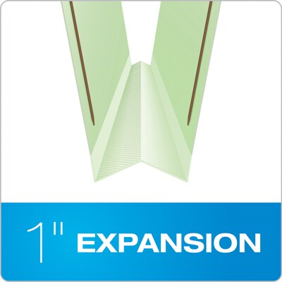 Pendaflex Reinforced Pressboard Classification Folder, 1" Expansion, Letter Size, Light Green, 25/Box (17178EE)