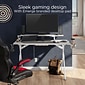 Union & Scale Vizon 47 Gaming Desk, White Colorway (60986)