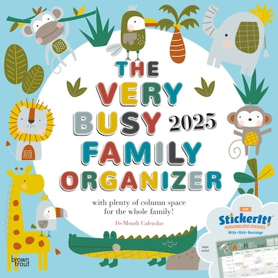 2025 BrownTrout The Very Busy Family Organizer 12 x 24 Monthly Square Wall Calendar, (978197547841
