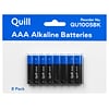 Quill Alkaline Batteries AAA, 8/Pack (QU1005BK)