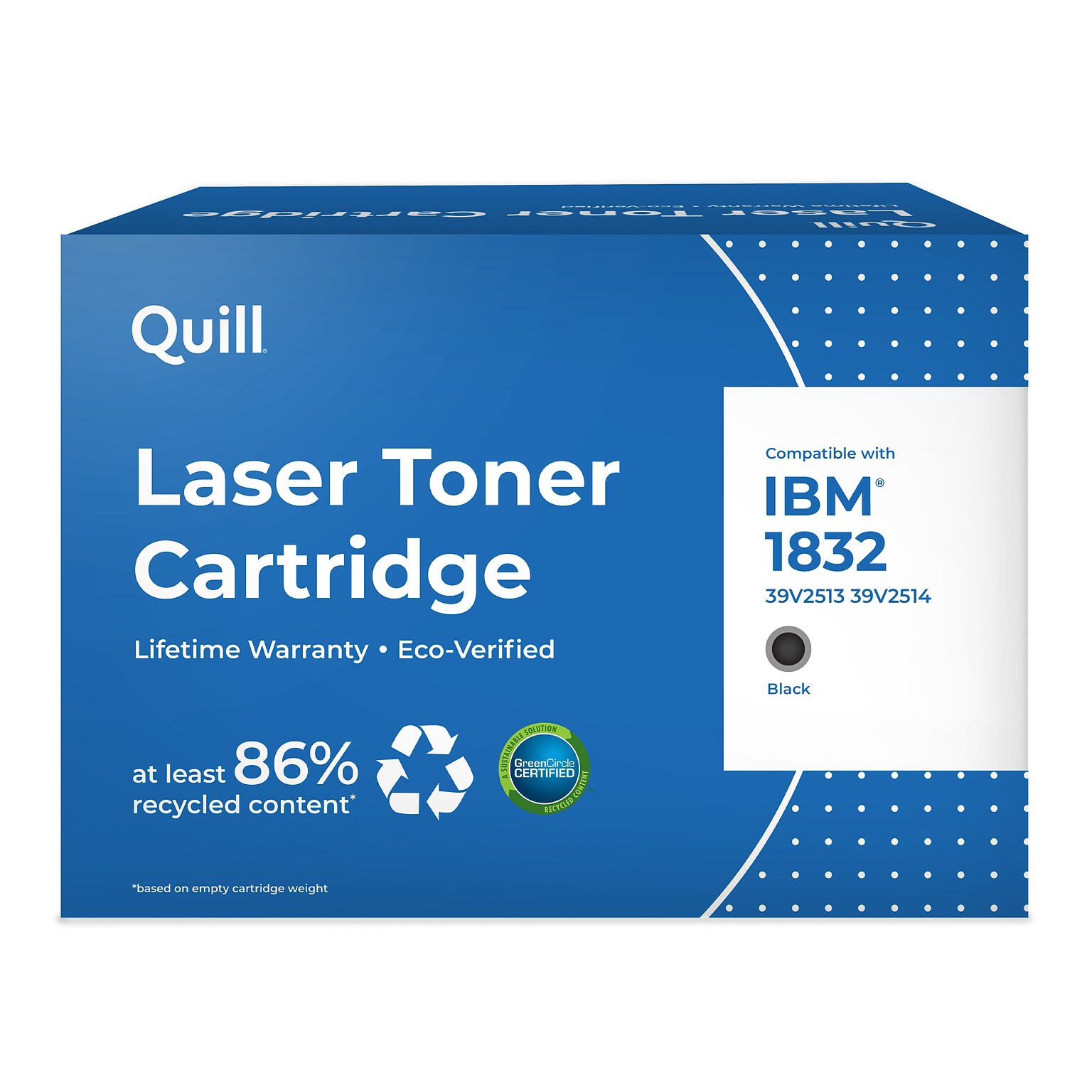 Quill Brand® Remanufactured Black High Yield Toner Cartridge Replacement for IBM Infoprint 1832/1852/1872 (39V2513/39V2514)