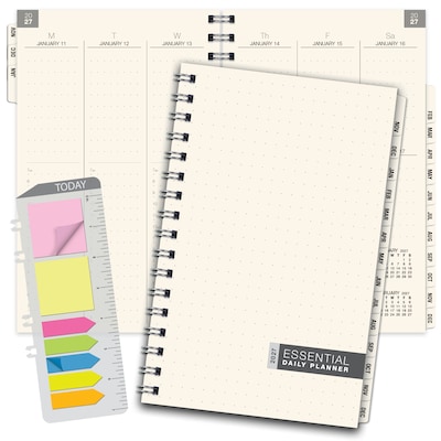 2027 Excello Brands 5.8 x 8 Weekly & Monthly Standard Planner, Paperboard Cover, Frosted (ESPL-CY27-58)