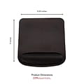 OTM Essentials Foam Non-Skid Mouse Pad With Wrist Rest, Black (COB-A3CAA)