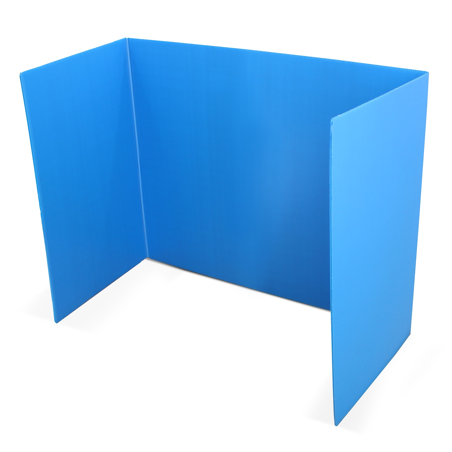 Flipside Premium 18 x 46.5 Study Carrel Panel, Blue, 12/Pack (19372-12)