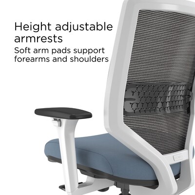 Union & Scale™ Lewis Ergonomic Mesh Swivel Computer and Desk Chair, Carolina (UN55656-CC)