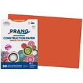 Prang 12 x 18 Construction Paper, Orange, 50 Sheets/Pack (P6607-0001)